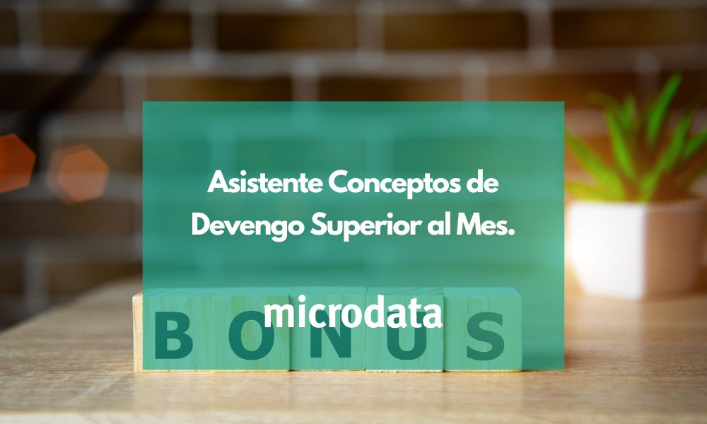 conceptos de devengo superior al mes