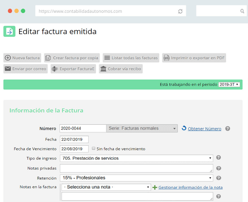 ContabilidadAutónomos es un software desarrollado para facturación y contabilidad