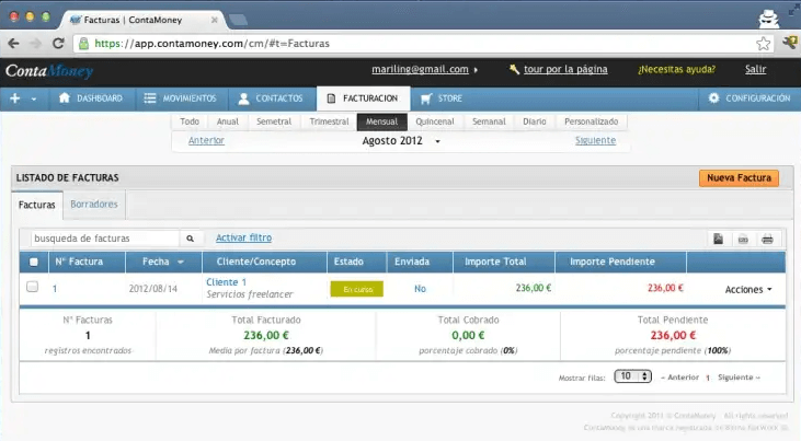 ContaMoney herramienta facturación pymes