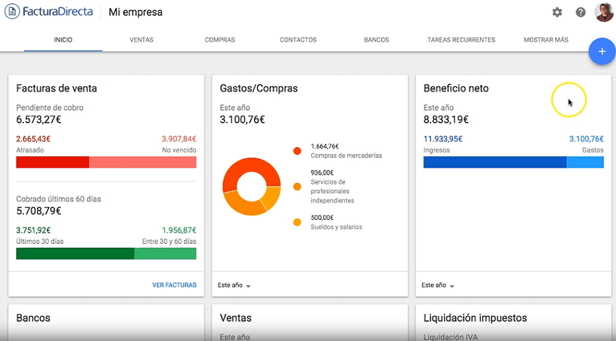 FacturaDirecta es un software de facturación