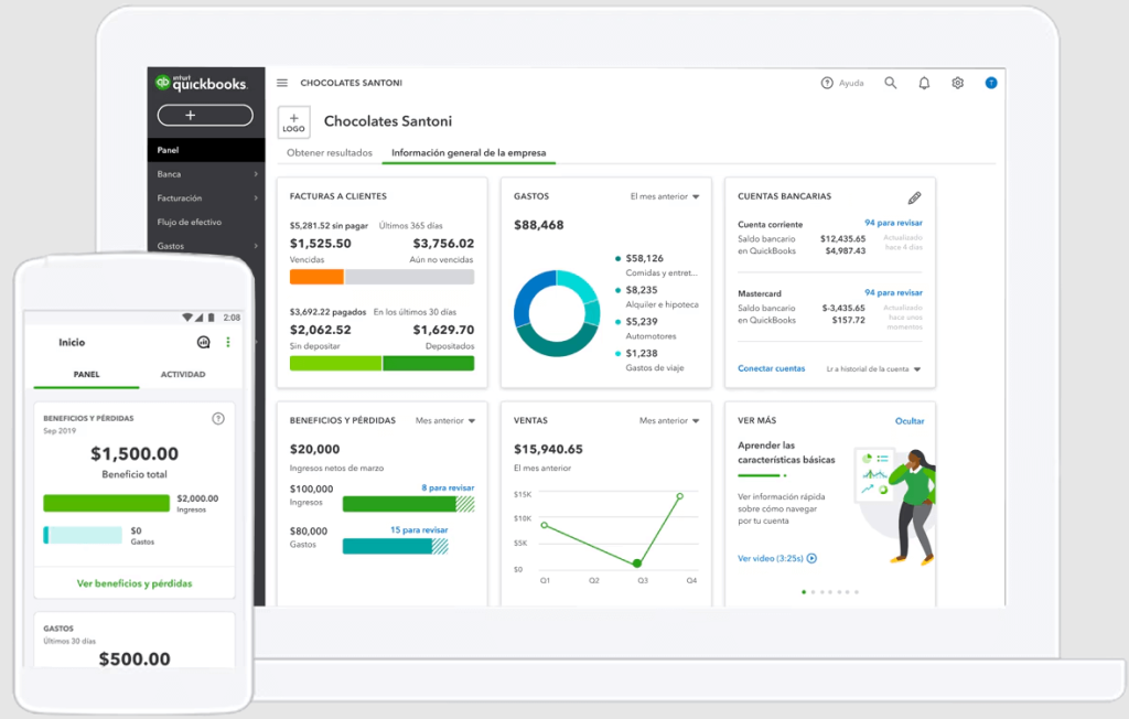 QuickBooks mejores programas facturación y contabilidad