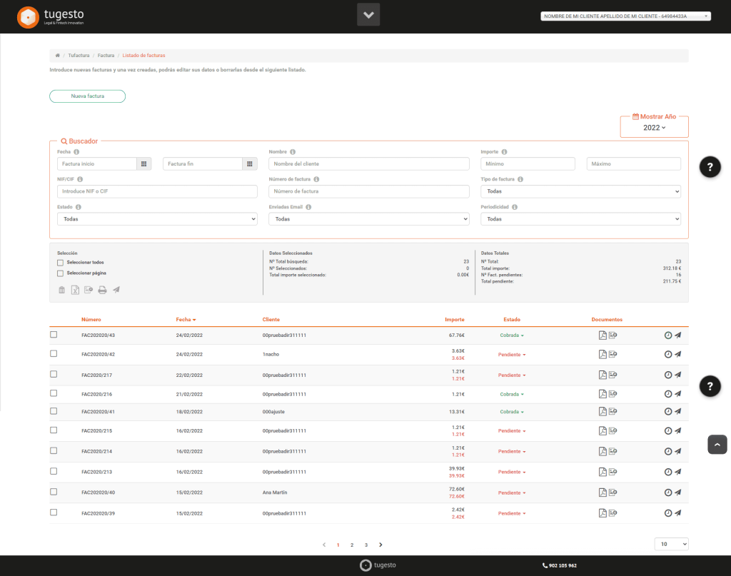Tugesto herramienta contable y facturas
