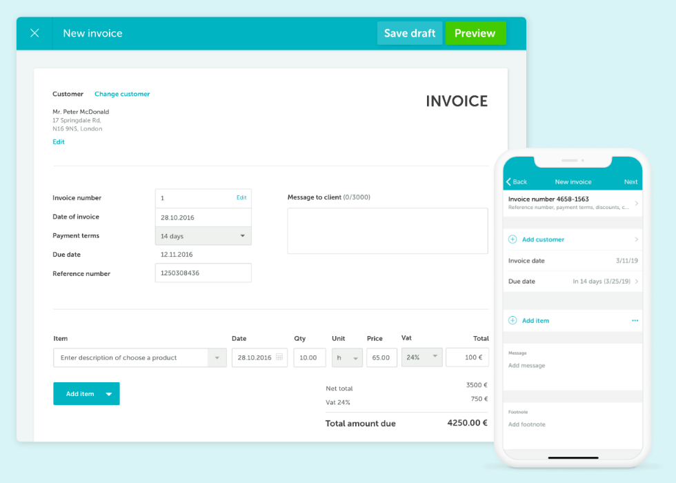 Zervant programa contable y facturación